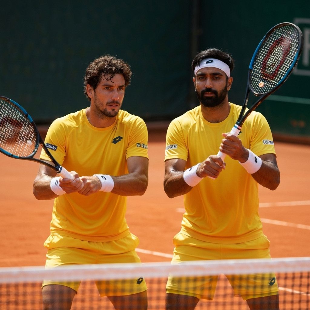 Doubles tennis competition